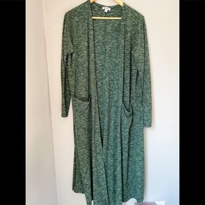 Green Lularoe Cardigan